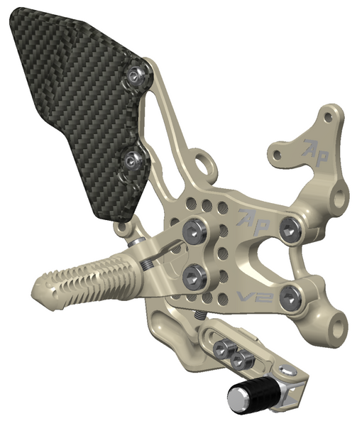 Rear Set Kit, Ducati V2, 2020-2024, Aero Hard 516110G