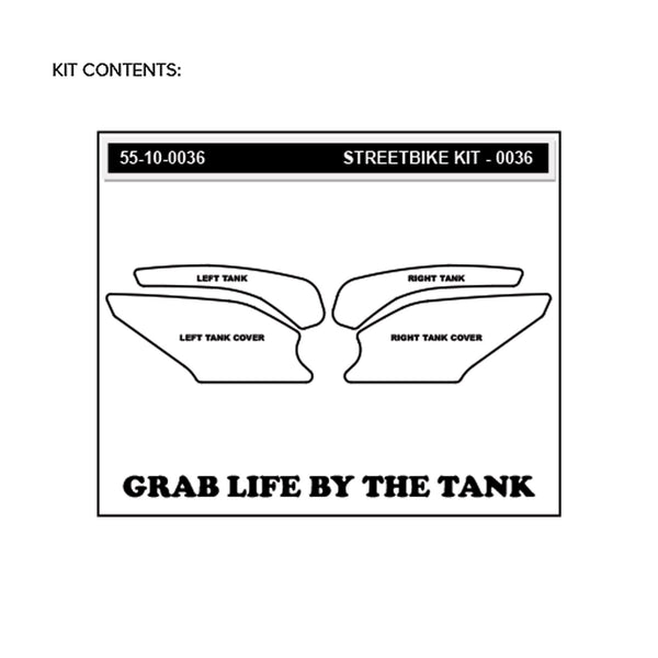 STOMPGRIP Kawasaki Ninja 250R 08-12 Tank Grips (0036)