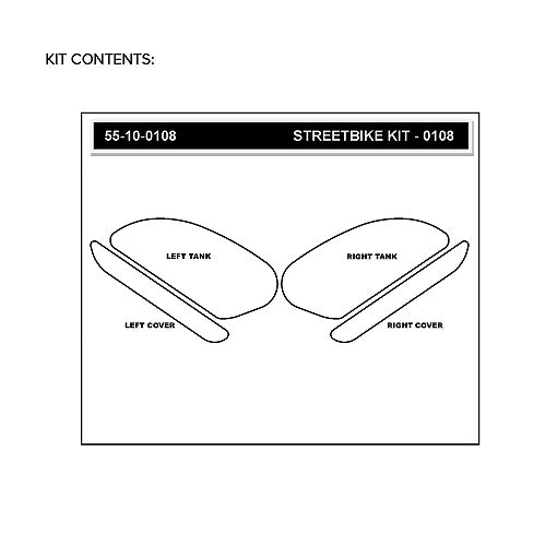 STOMPGRIP Kawasaki Ninja H2 15-26 Tank Grips (0108)