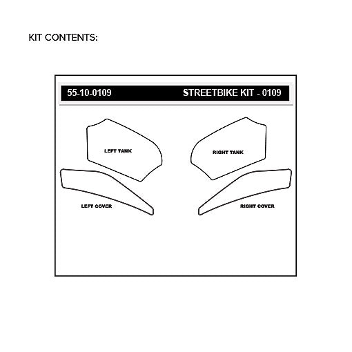 STOMPGRIP Kawasaki Versys 650 15-21 Tank Grips (0109)