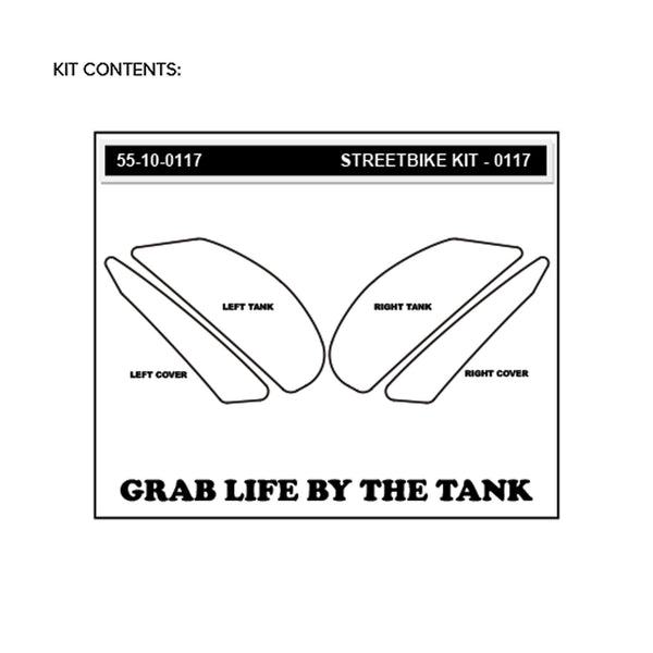 STOMPGRIP Kawasaki Z800 13-16 Tank Grips (0117)