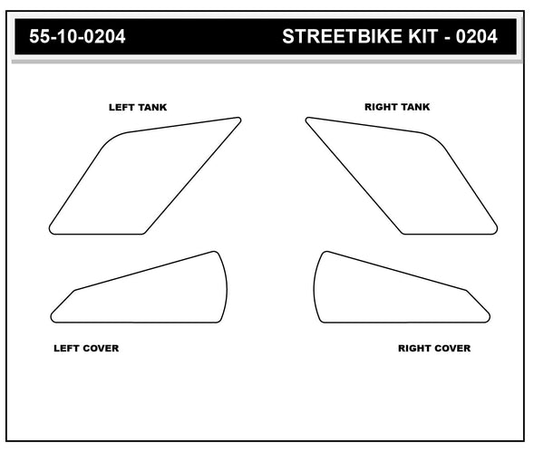 STOMPGRIP Kawasaki Ninja ZX-4RR 2023-26 Tank Grips (0204)