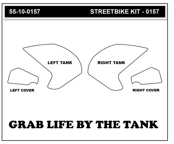 STOMPGRIP Yamaha MT-07 18-21 Tank Grips (0157)