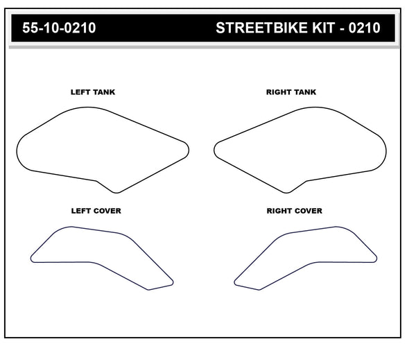 STOMPGRIP Suzuki GSX-8R/S 24-26 Tank Grips (0210)