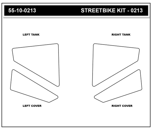 STOMPGRIP KTM 1390 SUPER DUKE R EVO 24-26 Tank Grips (0213)