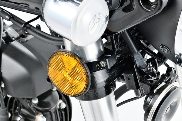 OVER Racing Reflector Bracket Black DAX125(22-) MONKEY125(18-) GROM(21-) | 57-123-05B image 1