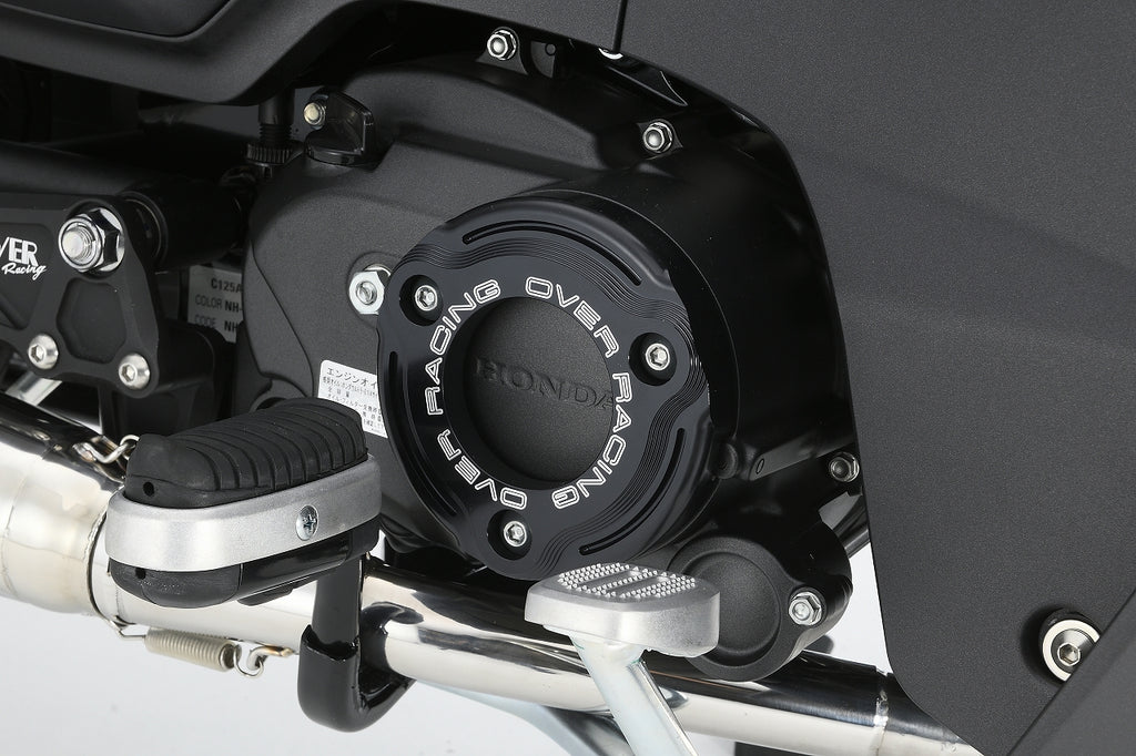 OVER Racing Clutch Outer Cover Black Super Cub C125(21-) | 57-124-01B image 1