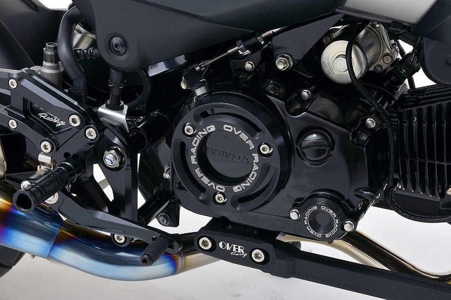 OVER Racing Clutch Outer Cover Black Monkey125(21-)/GROM(21-) | 57-223-15B image 1
