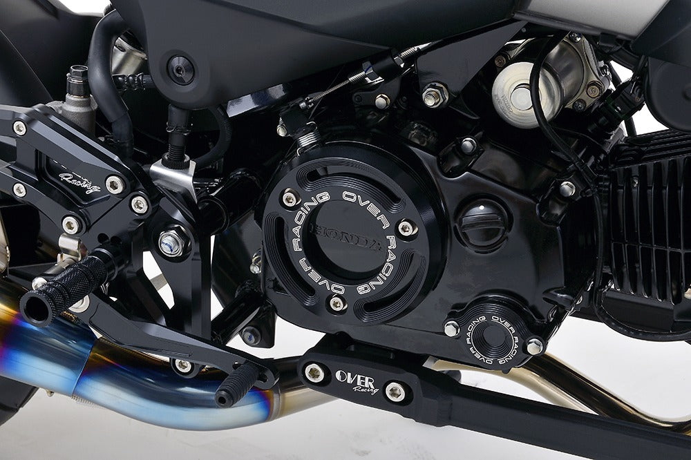 OVER Racing Clutch Outer Cover Black Monkey125(21-)/GROM(21-) | 57-223-15B image 1