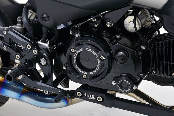 OVER Racing Clutch Outer Cover Black Monkey125(21-)/GROM(21-) | 57-223-15B image 1