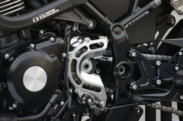 OVER Racing Sprocket Cover with Shift Shaft Support Black Z900RS | 57-71-11B image 1