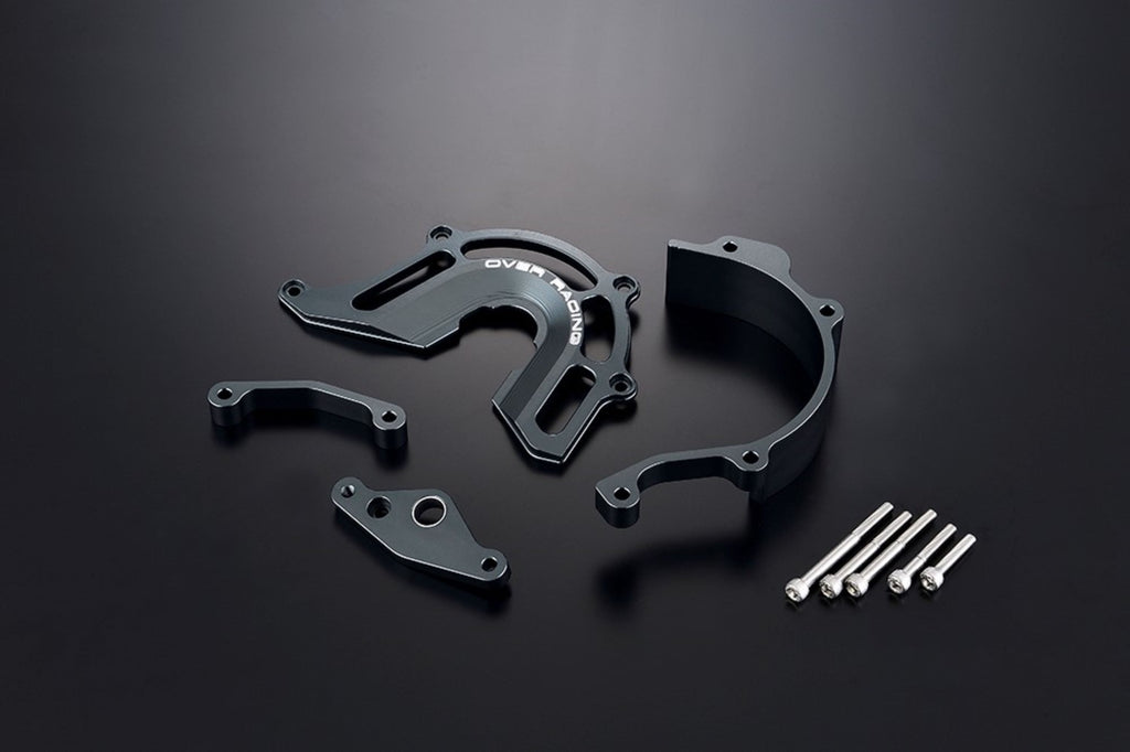 OVER Racing Sprocket Cover with Shift Shaft Support Gunmetal Z900RS | 57-71-11GM image 1