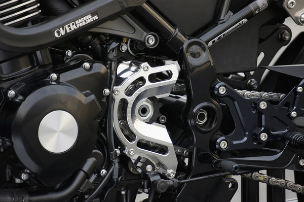 OVER Racing Sprocket Cover with Shift Shaft Support Gunmetal Z900RS | 57-71-11GM image 4