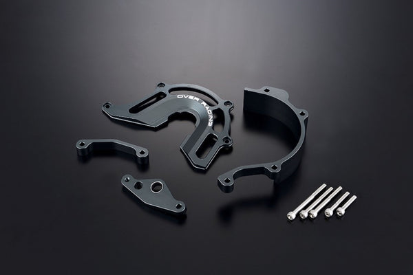 OVER Racing Sprocket Cover with Shift Shaft Support Gunmetal Z900RS | 57-71-11GM image 1