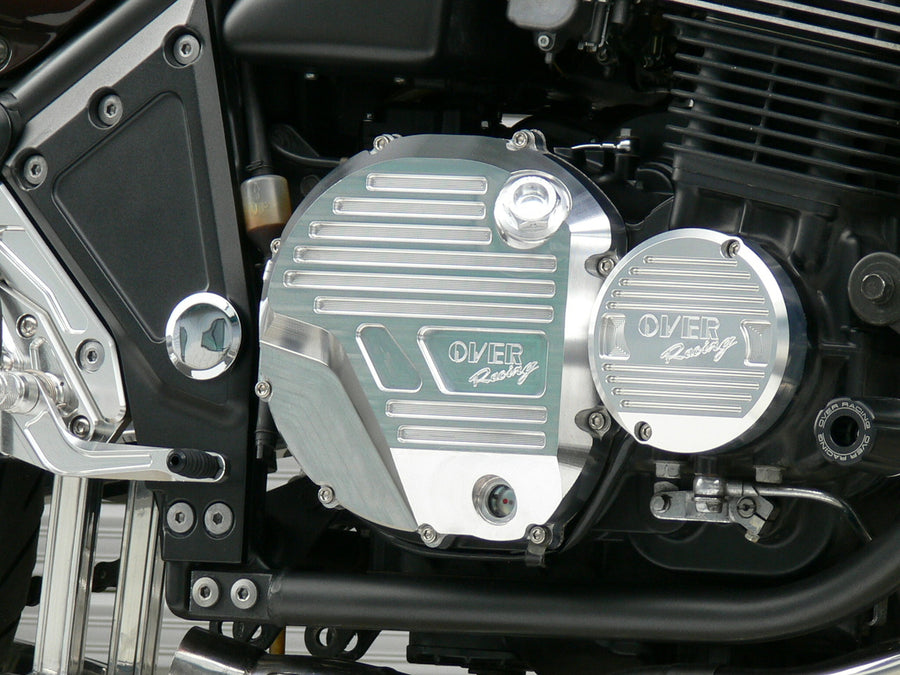 OVER Racing Clutch Cover Silver ZEPHYR1100 | 57-73-11 image 1