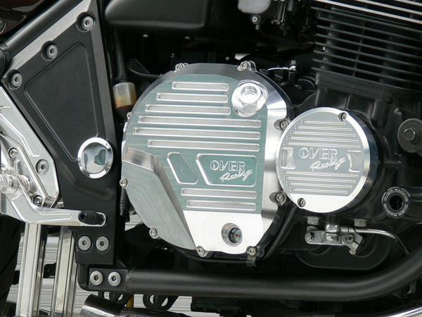 OVER Racing Clutch Cover Silver ZEPHYR1100 | 57-73-11 image 1
