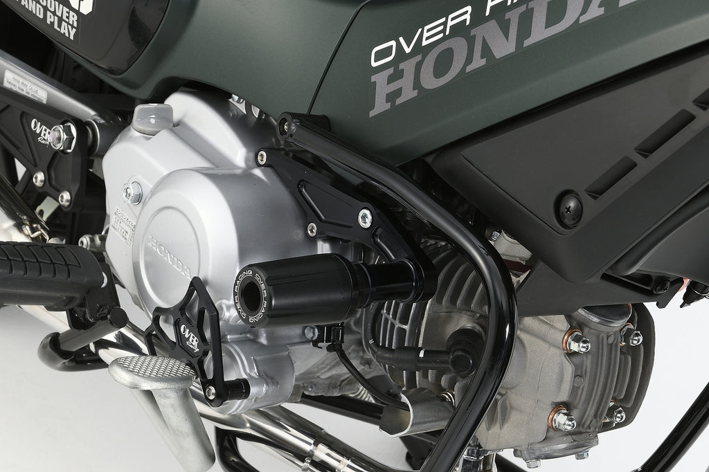 OVER Racing Engine Sliders Black Cross Cub 110(22-) | 59-125-01B image 1