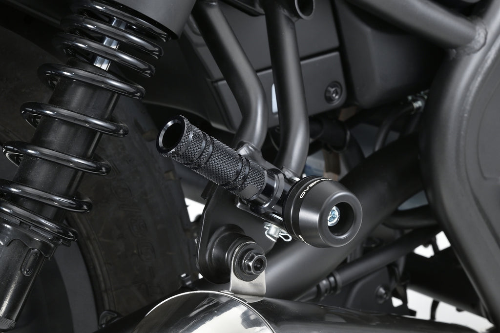 OVER Racing Passenger Footpeg Sliders Black Rebel250(17-)/CBR400R(16-) | 59-13-04B image 1