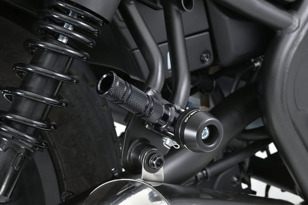 OVER Racing Passenger Footpeg Sliders Black Rebel250(17-)/CBR400R(16-) | 59-13-04B image 1
