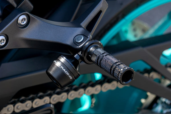 OVER Racing Passenger Footpeg Sliders Black MT-09(21-)/YZF-R7(22-) | 59-452-04B image 3