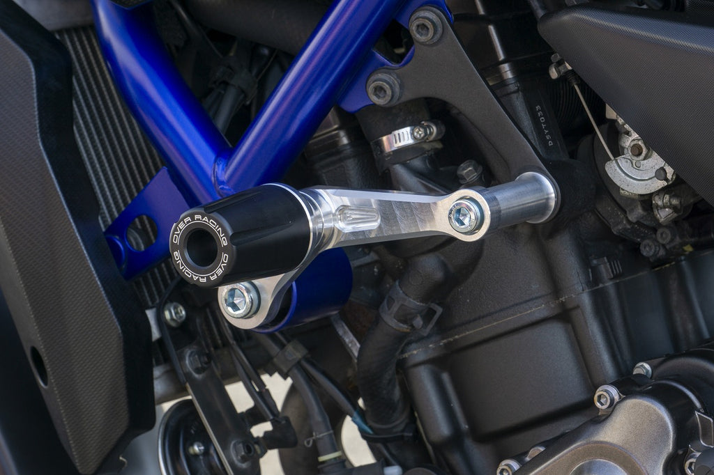 OVER Racing Engine Sliders Type2 Silver MT-07(-20) | 59-50-012 image 1
