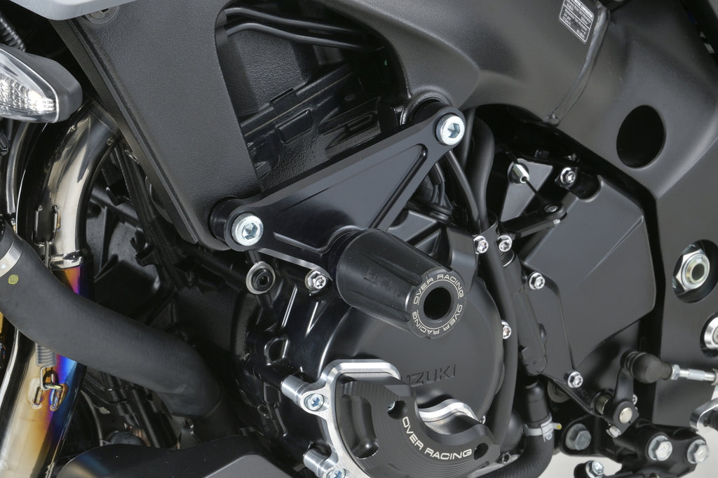 OVER Racing Engine Sliders Black KATANA(19-) | 59-56-012B image 1