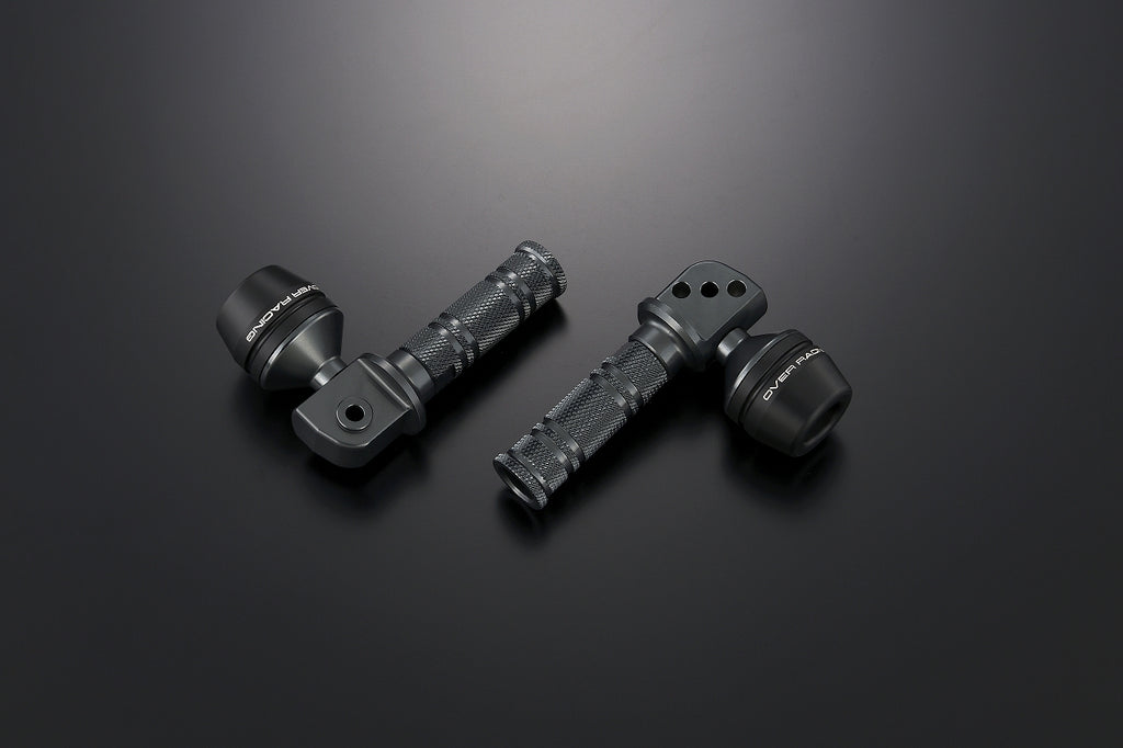 OVER Racing Passenger Footpeg Sliders Gunmetal KAWASAKI | 59-86-04GM image 1