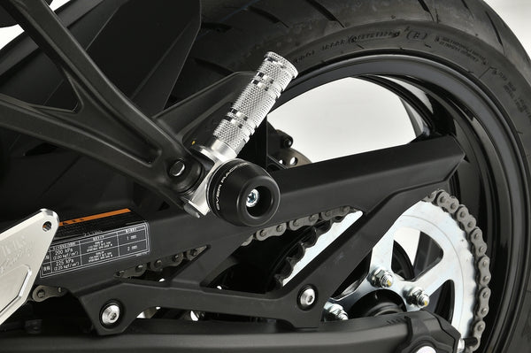 OVER Racing Passenger Footpeg Sliders Silver KAWASAKI | 59-86-04 image 1