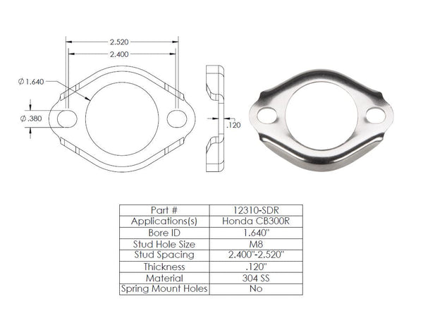 SS FLANGE FOR 19600-401D (19600SDR)