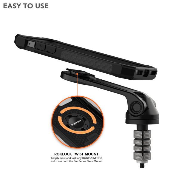 ROKFORM Motorcycle Stem Phone Mount