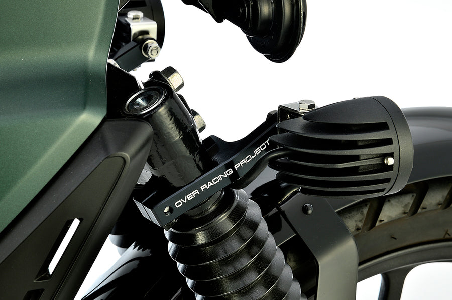 OVER Racing Fog Light Bracket Black Cross Cub 110(22-) | 62-125-01B image 1