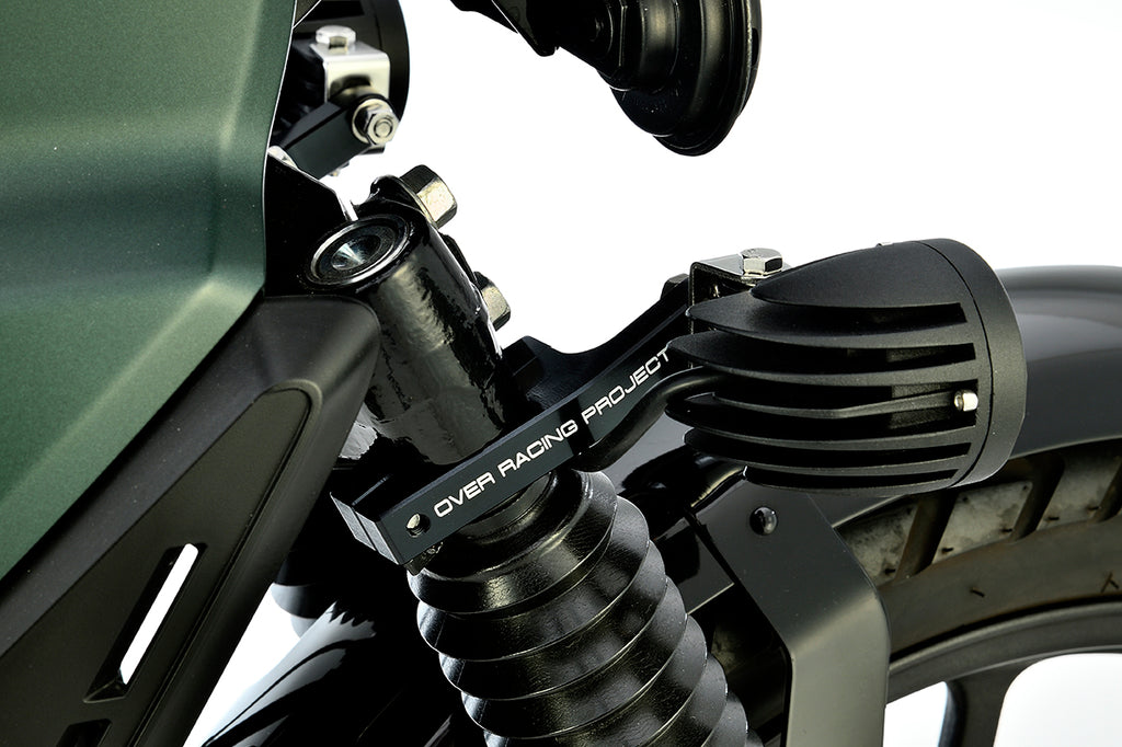 OVER Racing Fog Light Bracket Black Cross Cub 110(22-) | 62-125-01B image 1