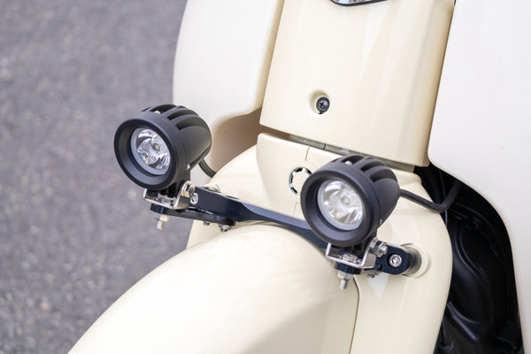 OVER Racing Fog Light Bracket Black Super Cub110(22-) | 62-126-01B image 2