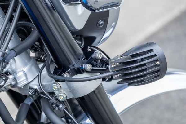 OVER Racing Universal Fog Light Bracket Black UNIVERSAL for 45 mm Diameter | 62-98-01B image 3