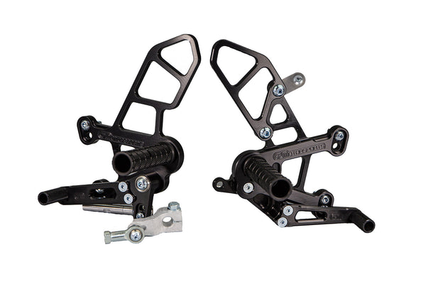 05-0171B Kawasaki Ninja ZX10 2021 Complete Rearset Kit w/ Pedals - STD/GP Shift - Woodcraft Technologies