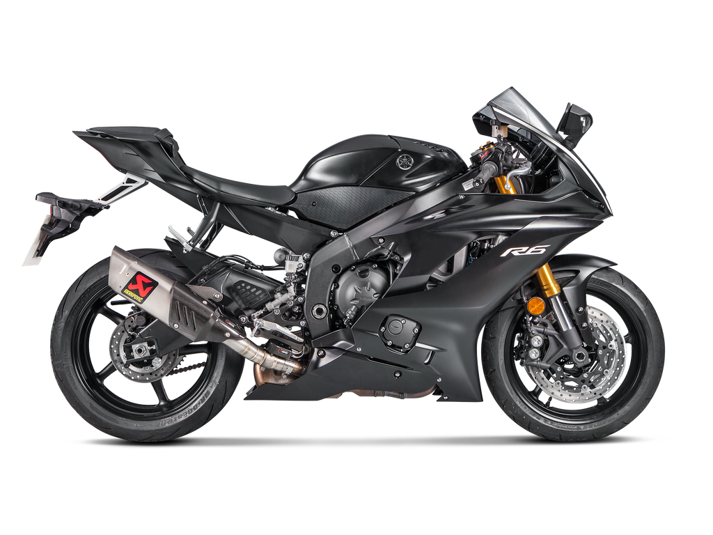 AKRAPOVIC Yamaha R6 2017-2024 Slip-On Line (Titanium) S-Y6SO12-HAPT