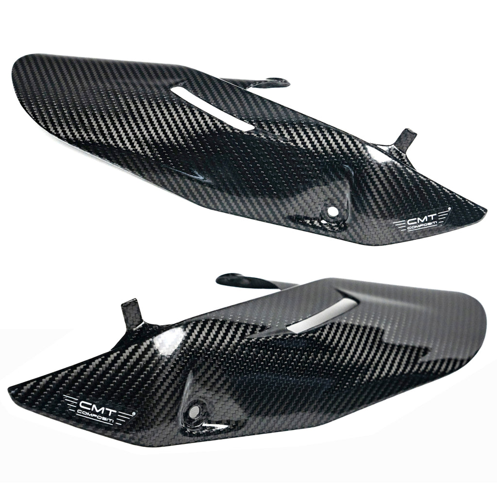 CMT Compositi Carbon Exhaust Heat Guard | Ducati Hypermotard 698 Mono / Ducati Hypermotard 698 Mono RVE | DH0011