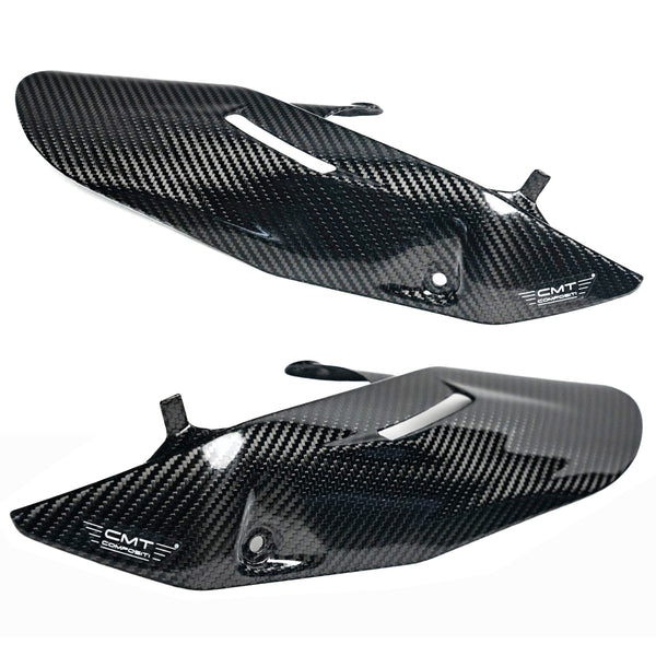 CMT Compositi Carbon Exhaust Heat Guard | Ducati Hypermotard 698 Mono / Ducati Hypermotard 698 Mono RVE | DH0011