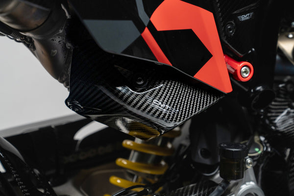 CMT Compositi Carbon Exhaust Heat Guard | Ducati Hypermotard 698 Mono / Ducati Hypermotard 698 Mono RVE | DH0014
