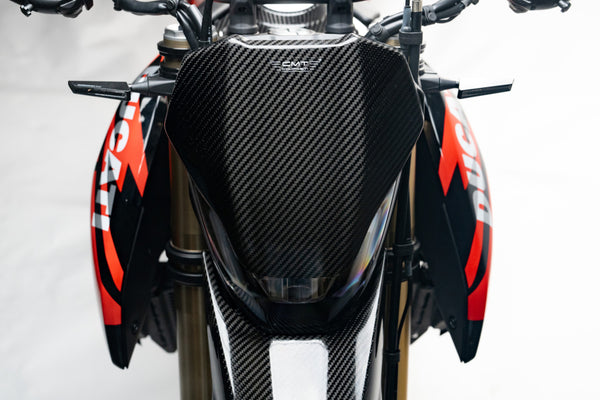 CMT Compositi Carbon Headlight Mask | Ducati Hypermotard 698 Mono / Ducati Hypermotard 698 Mono RVE | DH0006
