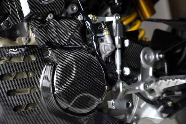 CMT Compositi Carbon Ignition Cover Guard | Ducati Hypermotard 698 Mono / Ducati Hypermotard 698 Mono RVE | DH0015