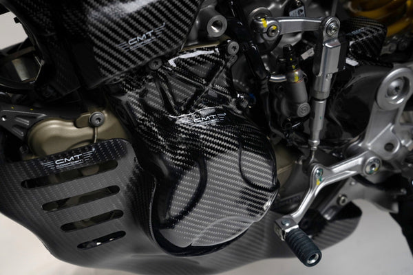 CMT Compositi Carbon Ignition Cover Guard | Ducati Hypermotard 698 Mono / Ducati Hypermotard 698 Mono RVE | DH0015