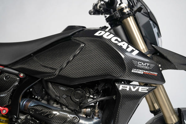 CMT Compositi Carbon Front Side Panel Set | Ducati Hypermotard 698 Mono / Ducati Hypermotard 698 Mono RVE | DH0008