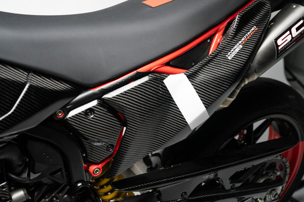 CMT Compositi Carbon Rear Side Panel Set | Ducati Hypermotard 698 Mono / Ducati Hypermotard 698 Mono RVE | DH0021