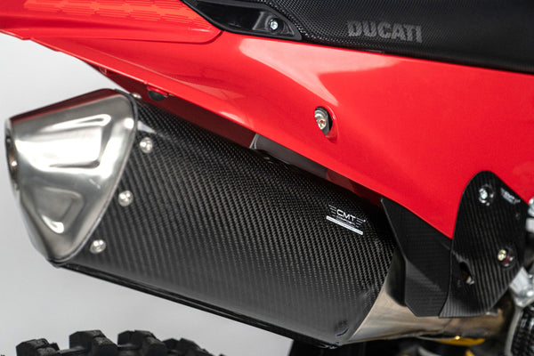 CMT Compositi Carbon Exhaust Heat Guard | Ducati DESMO 450 MX / Multi-Model | DMX0016
