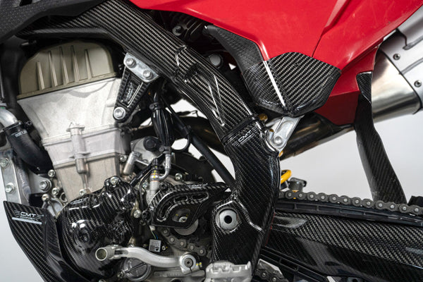 CMT Compositi Carbon Frame Guards | Ducati DESMO 450 MX / Multi-Model | DMX0012