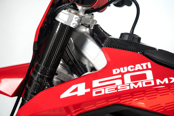 CMT Compositi Carbon Fuel Tank Cover | Ducati DESMO 250 MX | DMX0026