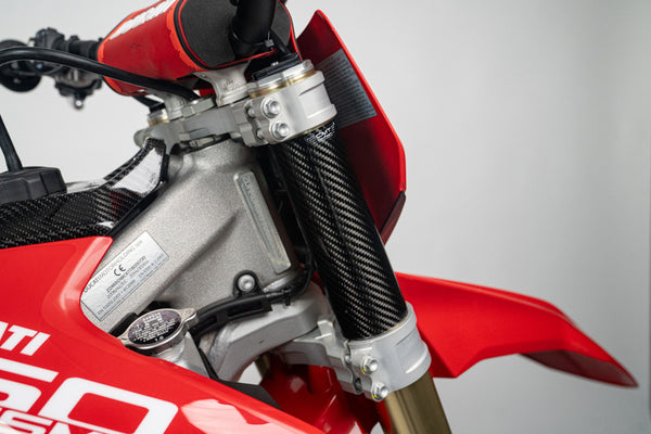 CMT Compositi Carbon Upper Fork Guards | Ducati / Yamaha / Triumph / Gas Gas / Husqvarna / KTM / TM Racing | 003067