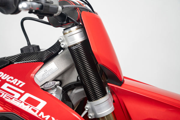 CMT Compositi Carbon Upper Fork Guards | Ducati / Yamaha / Triumph / Gas Gas / Husqvarna / KTM / TM Racing | 003067