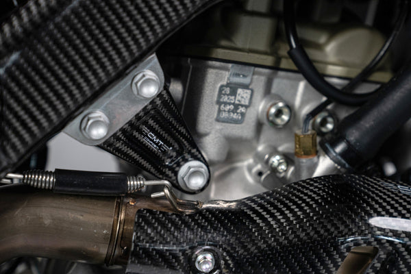 CMT Compositi Carbon Engine Mounts | Ducati DESMO 450 MX / Multi-Model | DMX0010